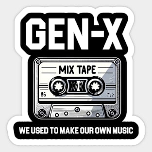 Gen-X Mix Tape Sticker